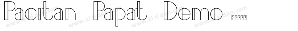 Pacitan Papat Demo字体转换
